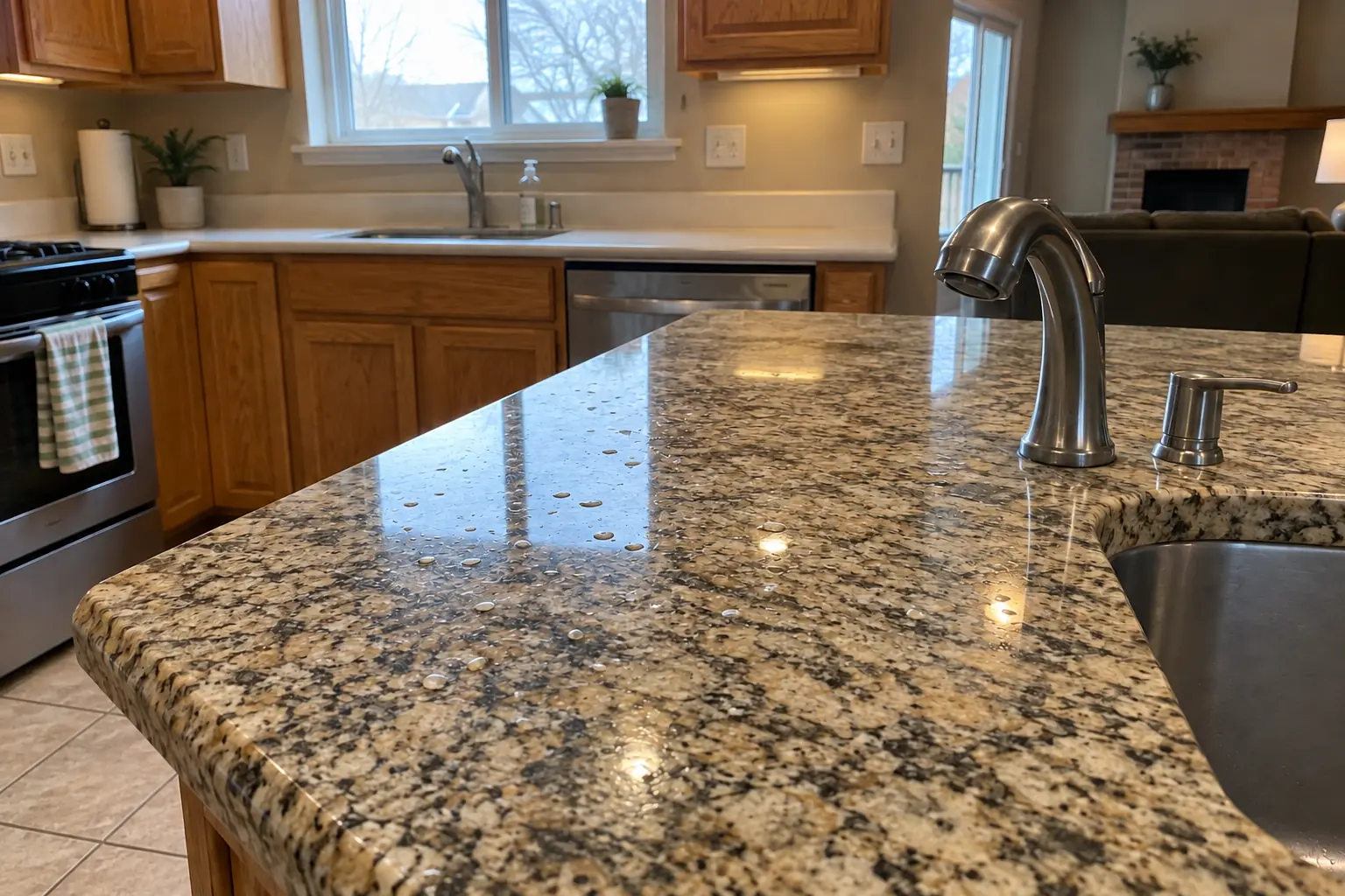 Stone Countertop Restoration — after
