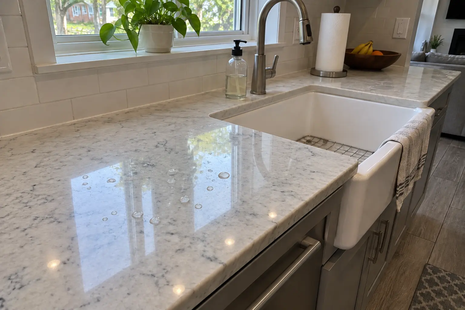 Stone Countertop Restoration project in Plainfield