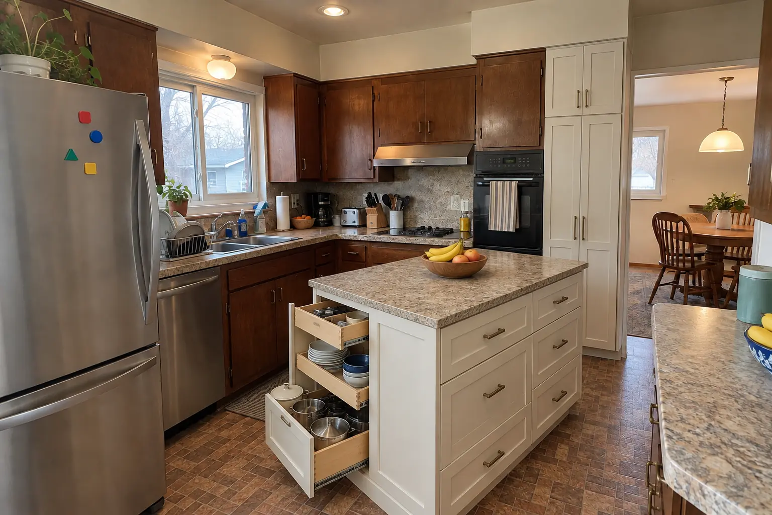 Kitchen Storage & Pantry Solutions project in Des Plaines, after