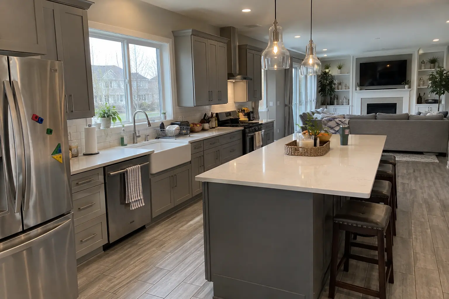 Kitchen Storage & Pantry Solutions in a 2000s new construction — before