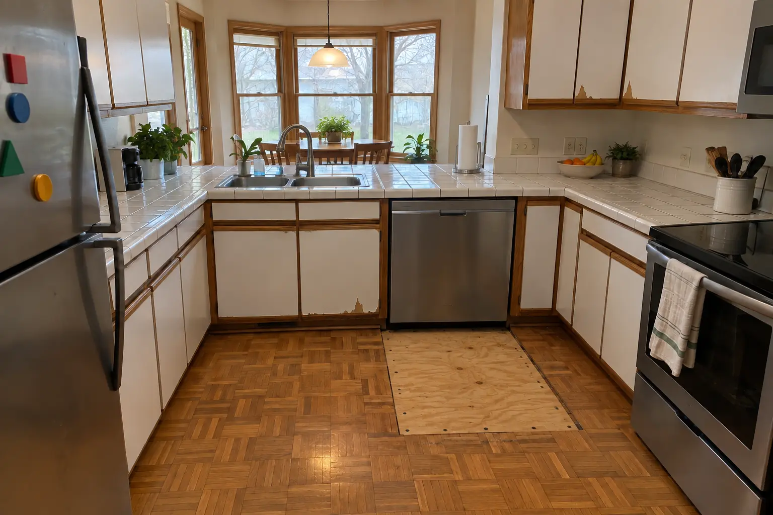 Kitchen Subfloor Repair — after