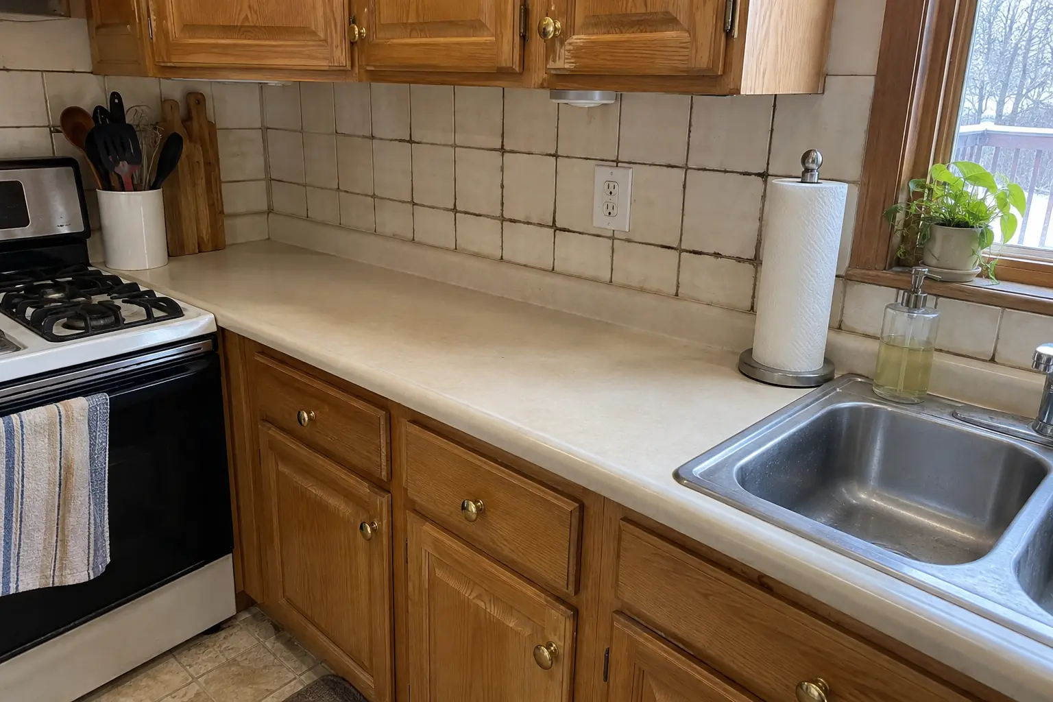 Tile & Grout Cleaning — before