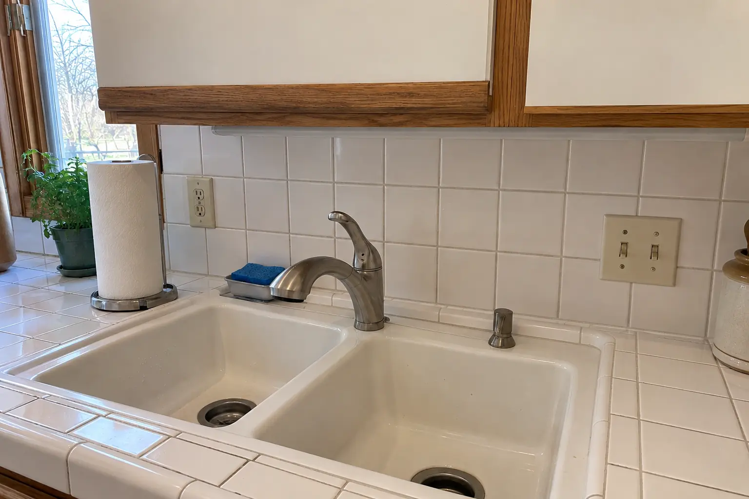 Kitchen Tile & Grout Repair — after