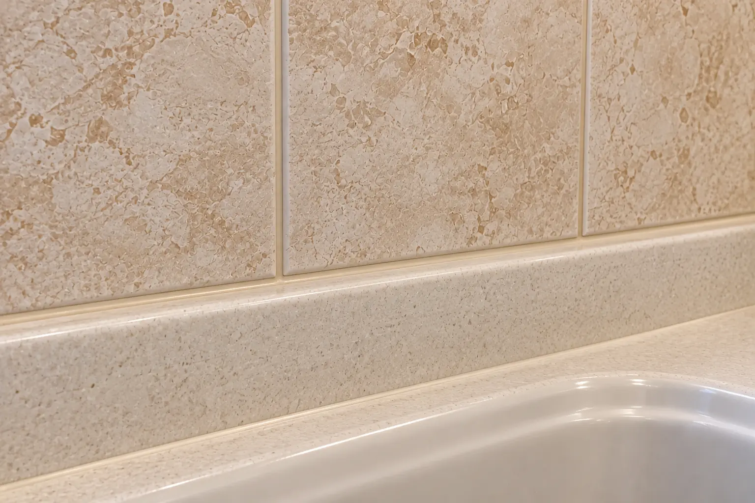 Kitchen Tile & Grout Repair in a 1980s-1990s two-story colonial / tract house — detail