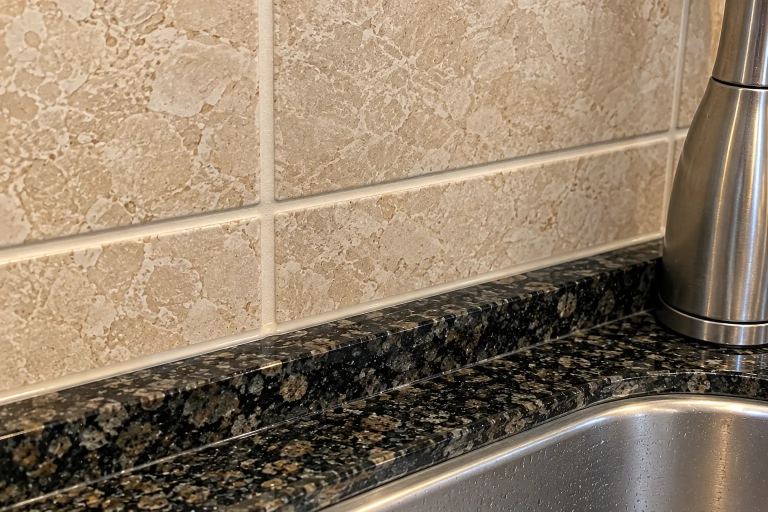 Kitchen Tile & Grout Repair in a 2000s new construction — detail