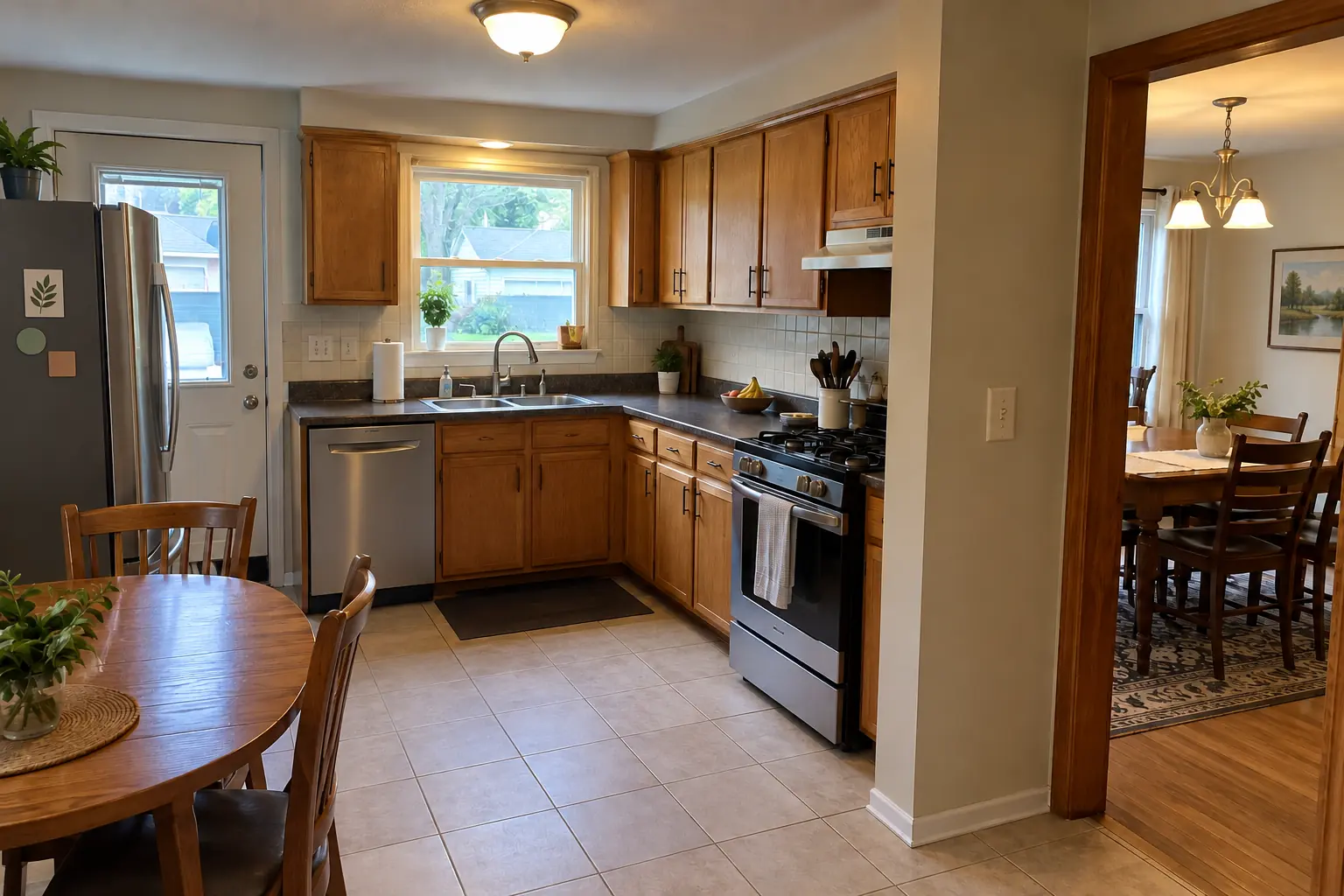 Kitchen Wall Removal & Structural Assessment in a postwar ranch / cape cod / bi-level — before