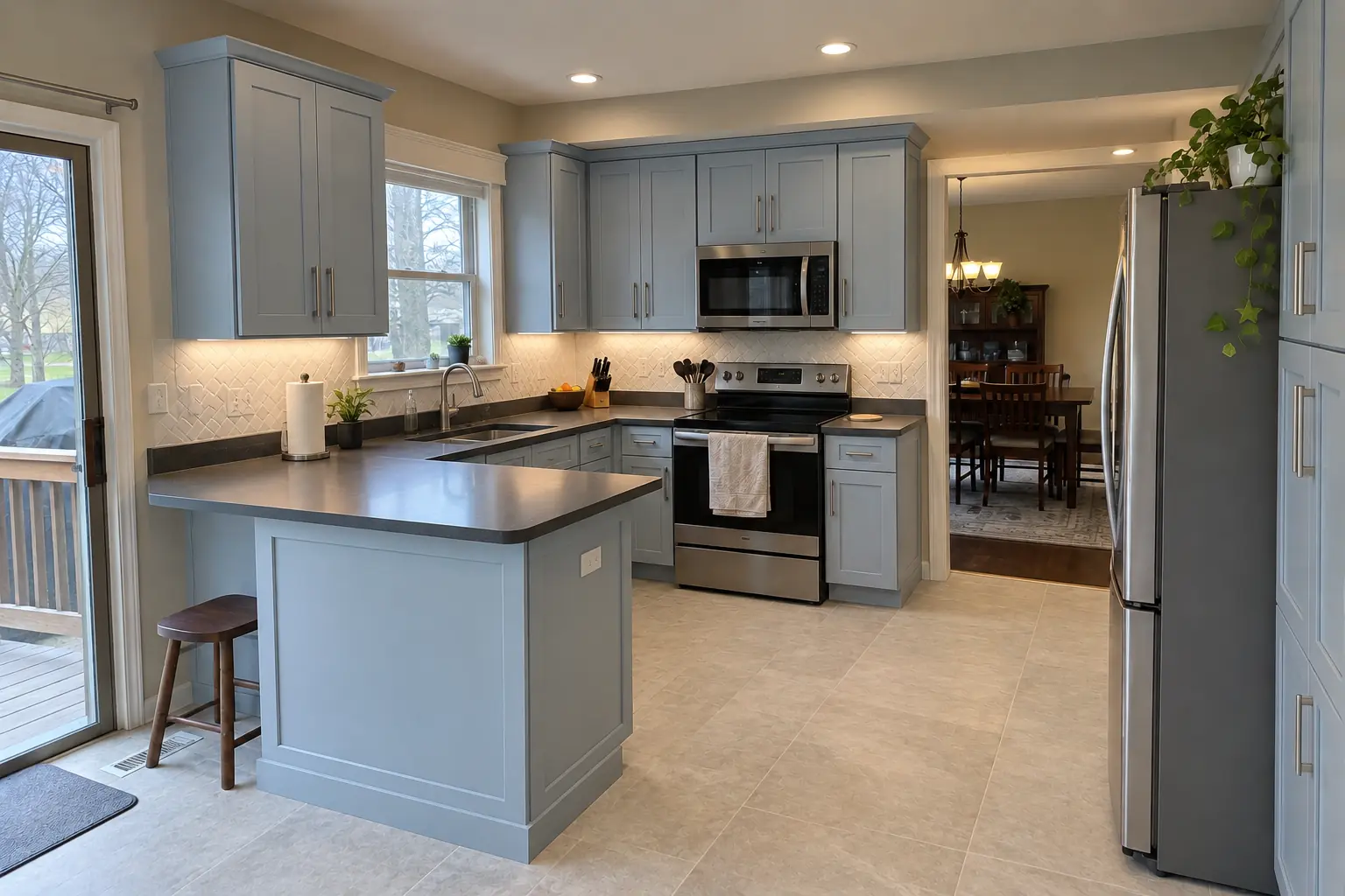 Kitchen Wall Removal & Structural Assessment — after