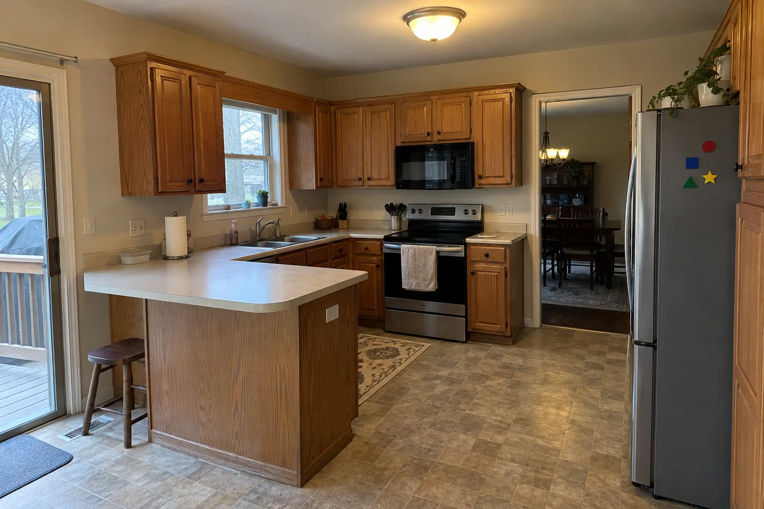 Kitchen Wall Removal & Structural Assessment — before