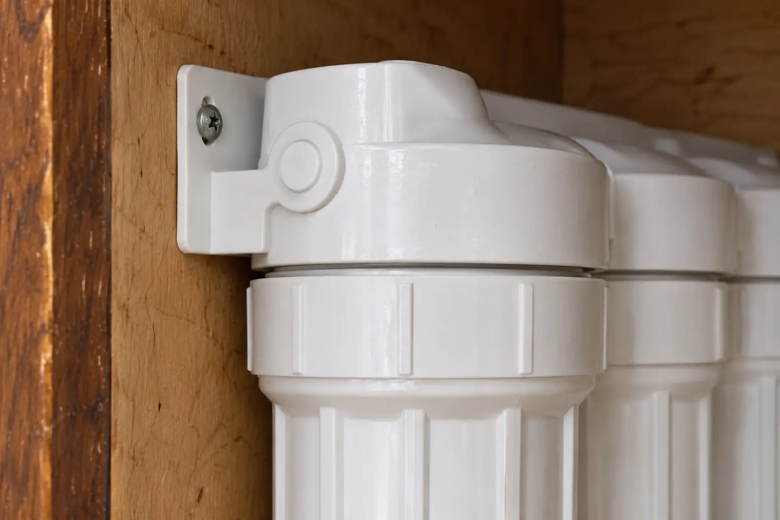 Under-Sink Water Filtration in a prewar house — detail