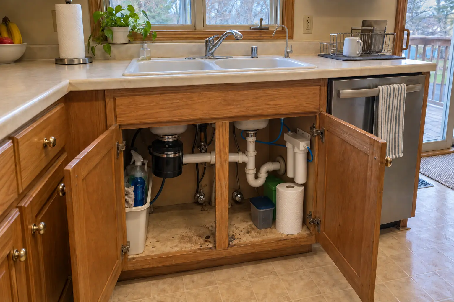 Under-Sink Water Filtration project in Carol Stream, after