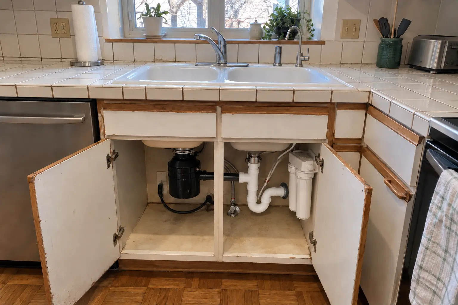 Under-Sink Water Filtration project in Buffalo Grove, after