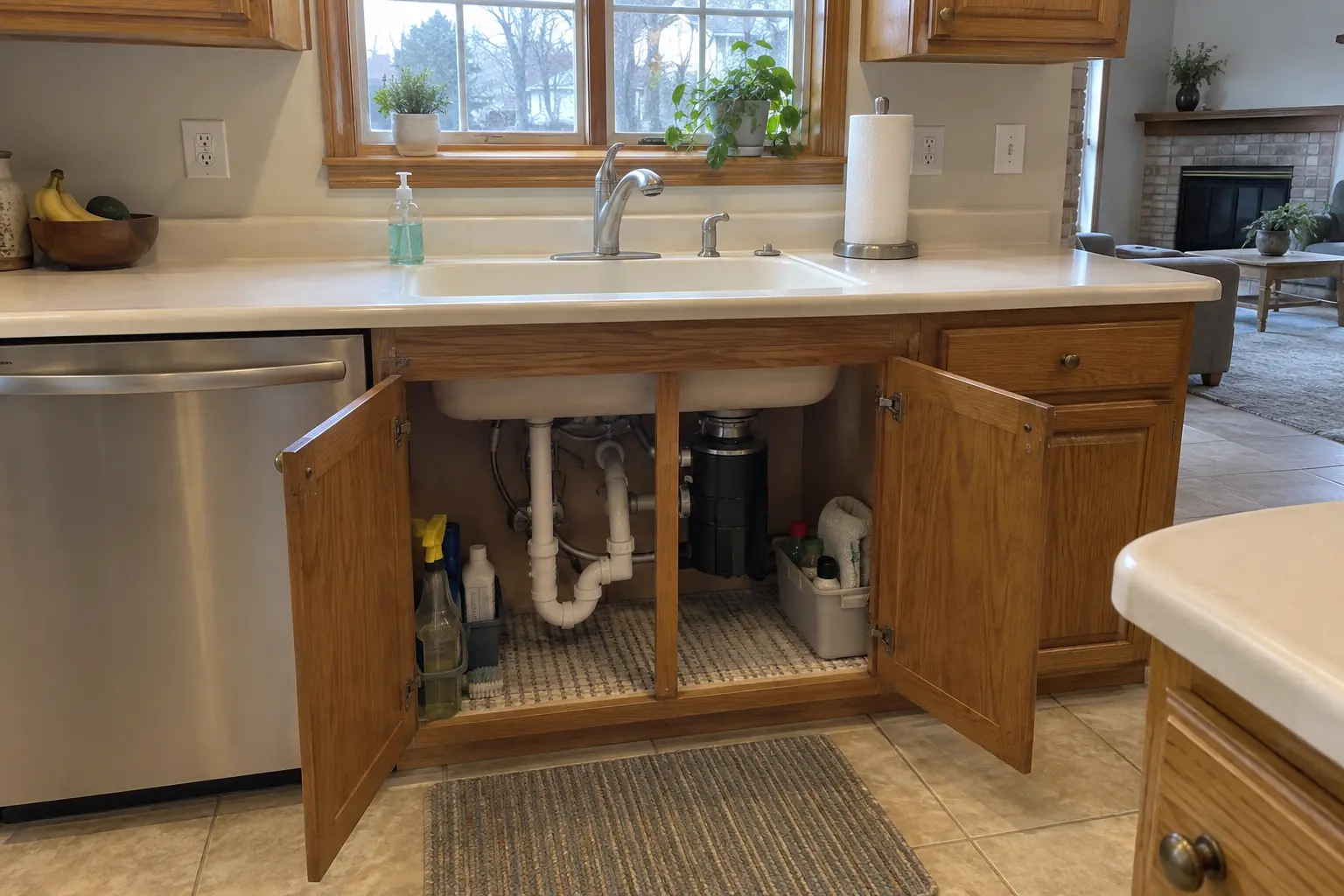 Under-Sink Water Filtration project in Bloomingdale, before