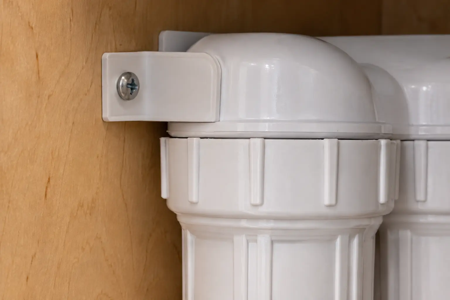 Under-Sink Water Filtration in a 2000s new construction — detail
