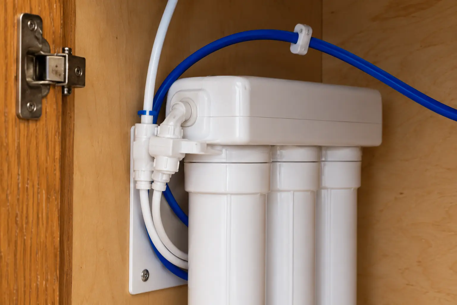 Under-Sink Water Filtration in a suburban condo / townhome — detail