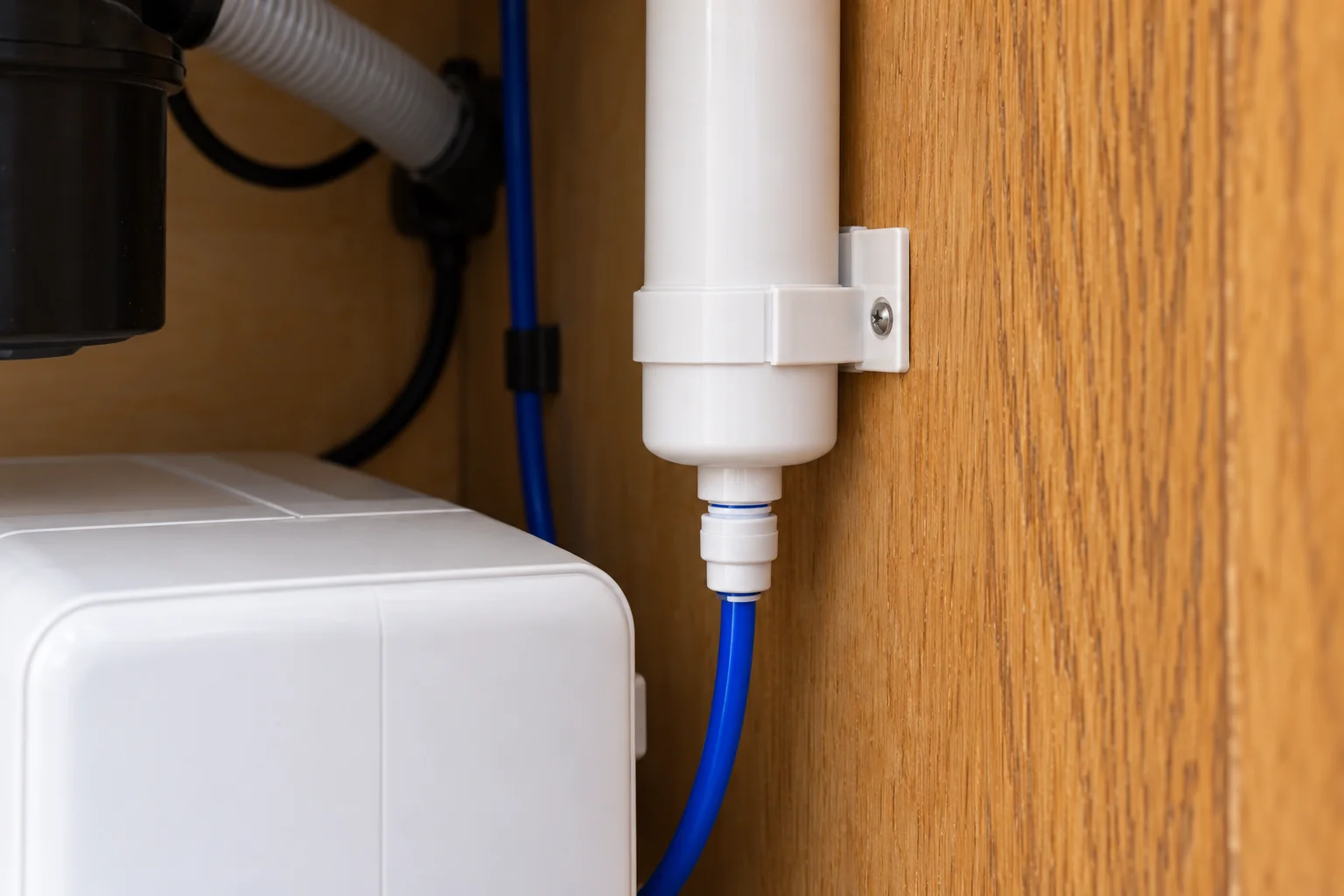 Under-Sink Water Filtration in a suburban condo / townhome — detail