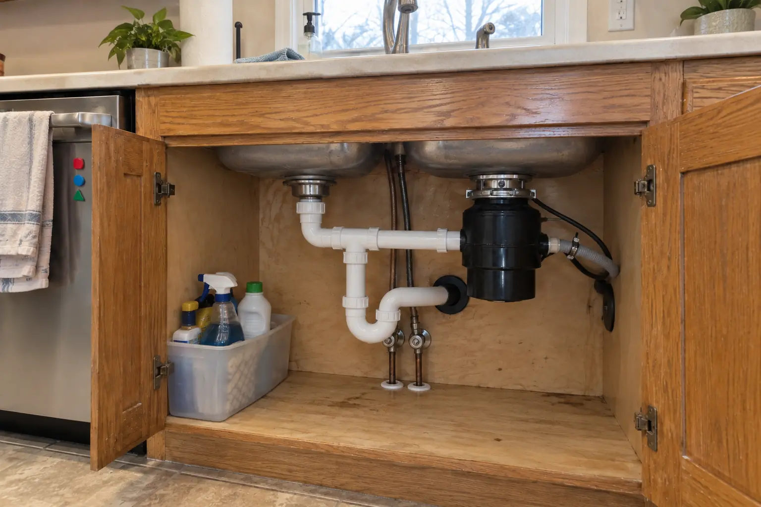 Under-Sink Water Filtration project in Woodridge, before