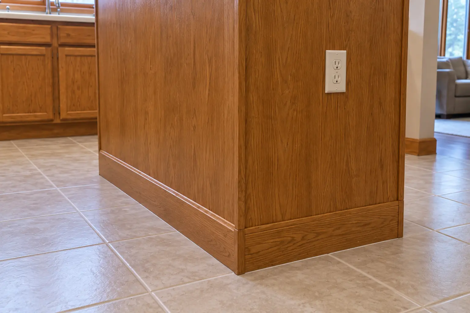 Kitchen Water Damage Restoration in a 1980s-1990s two-story colonial / tract house — detail