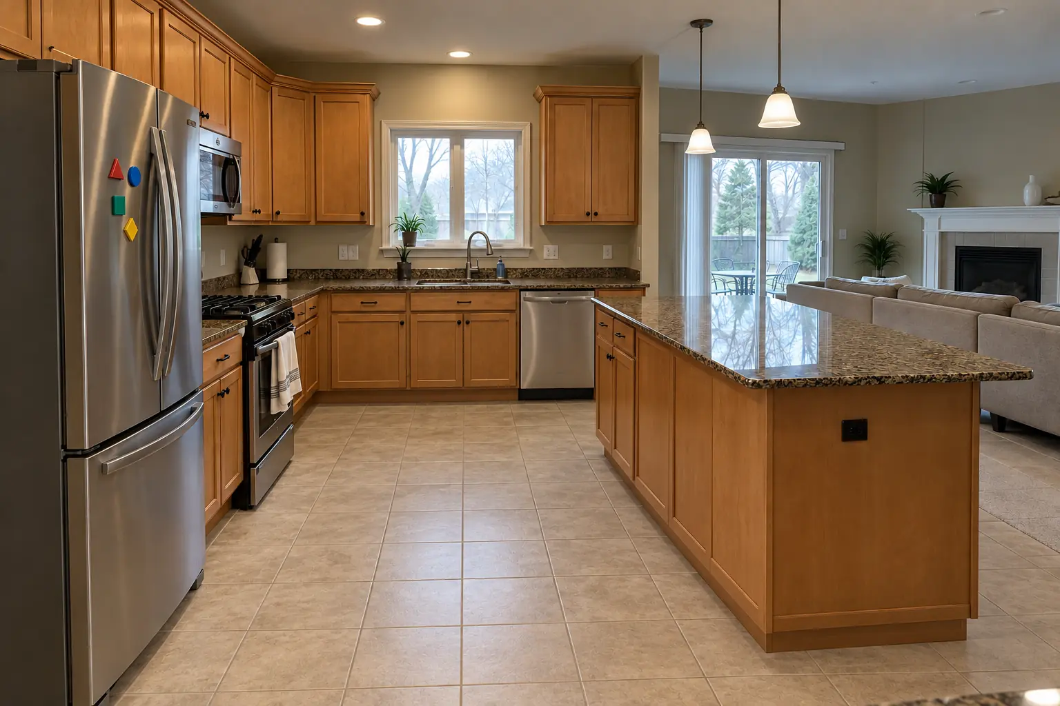 Kitchen Water Damage Restoration — after