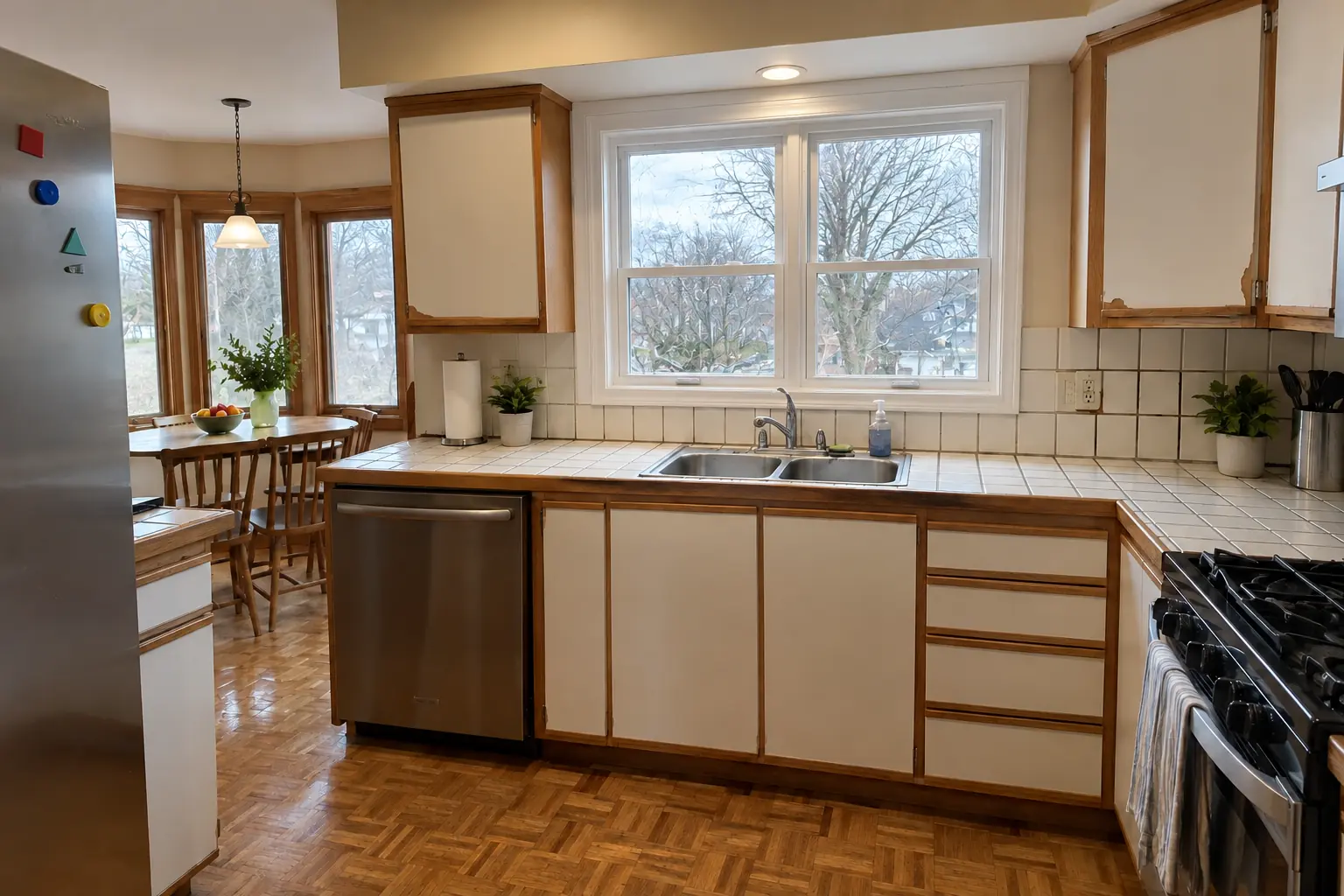 Kitchen Window Replacement project in Schaumburg, after