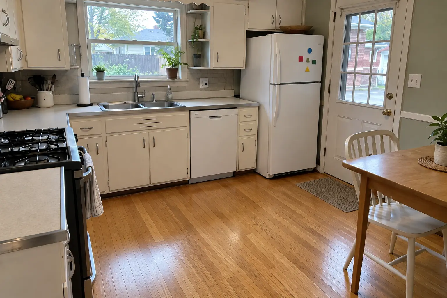 Hardwood Floor Repair & Refinishing project near Addison, after