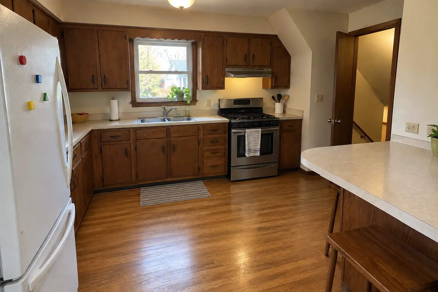 Hardwood Floor Repair & Refinishing project in Glen Ellyn, after